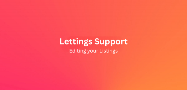 Editing your Listings