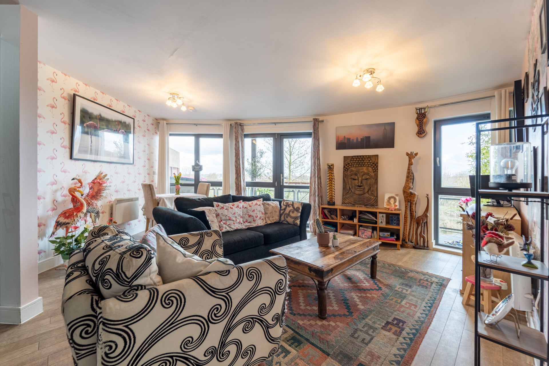 Open Plan : Lounge and Kitchen 18.00ft x 22.00ft