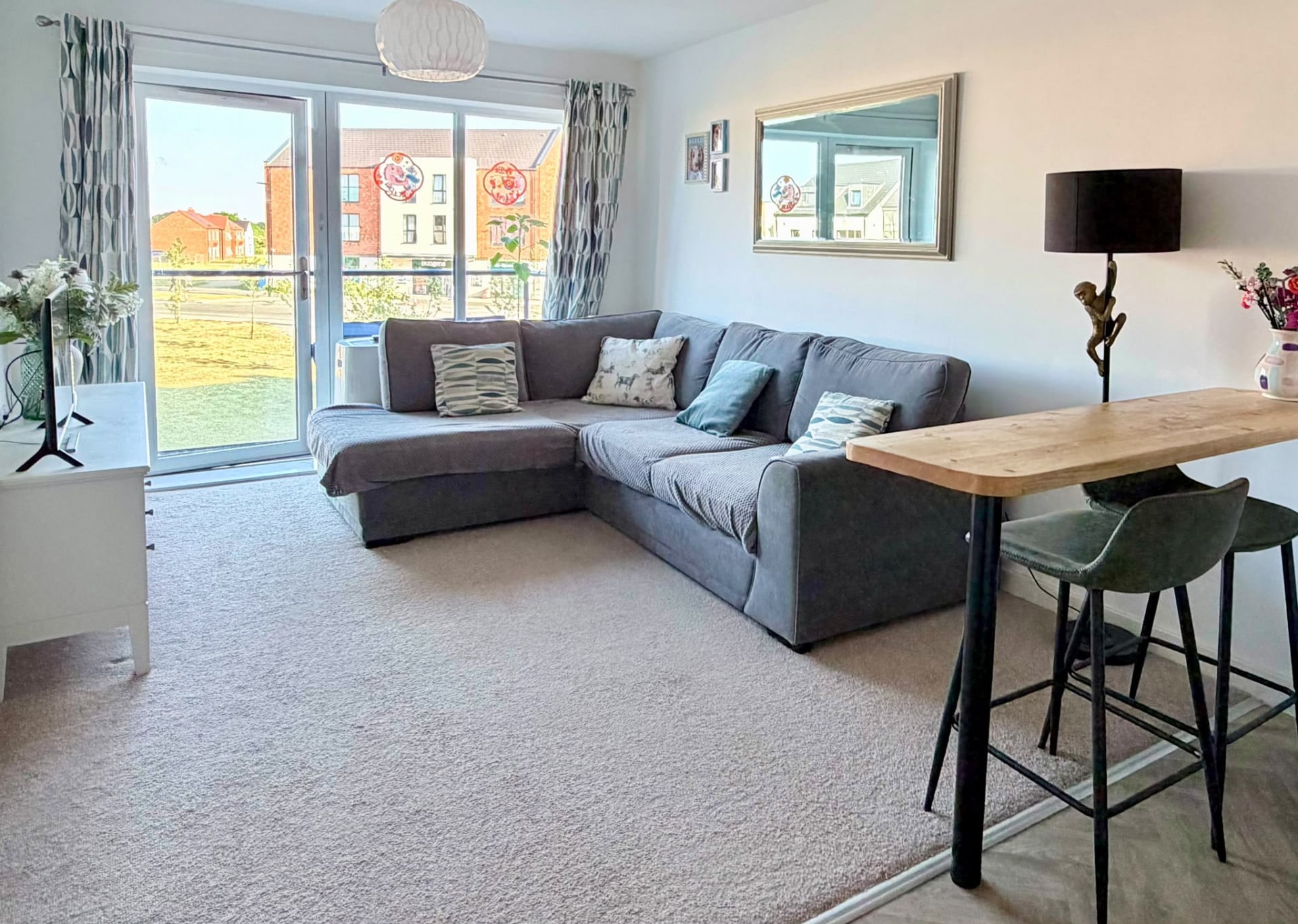 Large open plan kitchen living room